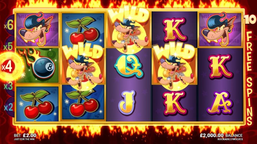Rockabilly Wolves slot screen 3