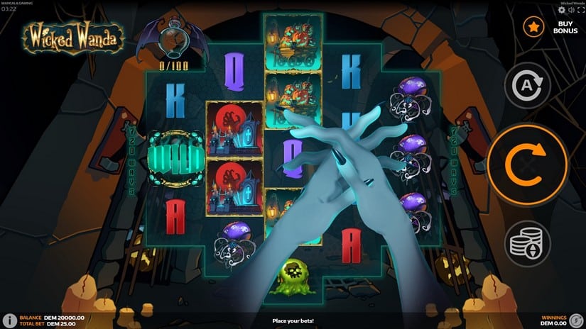 Wicked Wanda slot screen 2
