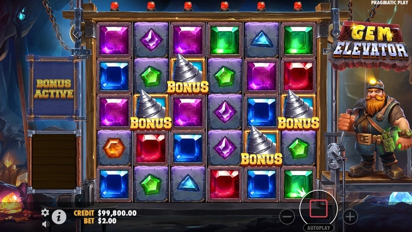 Gem Elevator slot screen 3