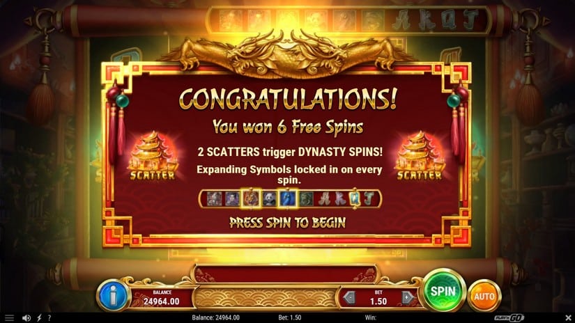 Legacy of Dynasties slot screen 4