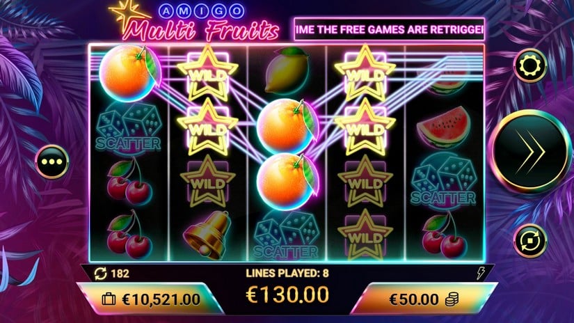 Amigo Multifruits slot screen 4