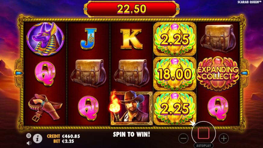 John Hunter and the Tomb of the Scarab Queen slot screen 3