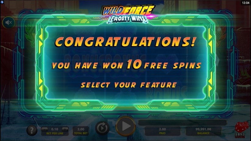 Wild Force Frosty Wins slot screen 4