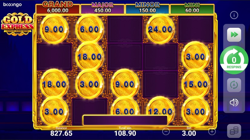 Gold Express Hold and Win slot screen 4