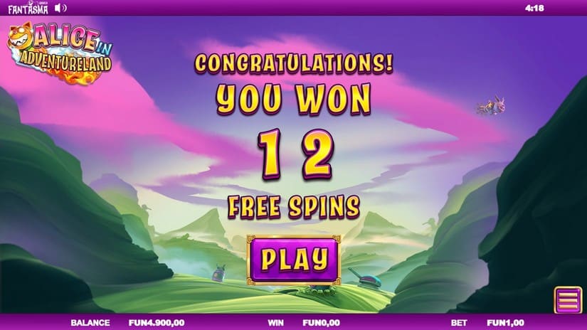 Alice In Adventureland slot screen 4