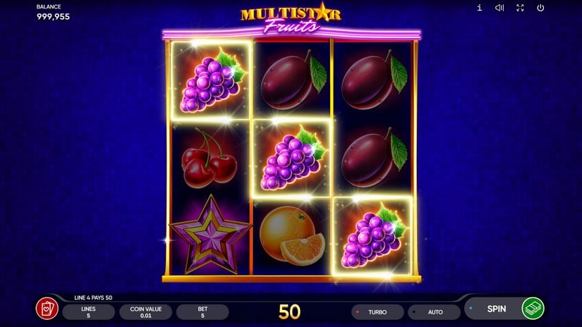 Multistar Fruits slot screen 2