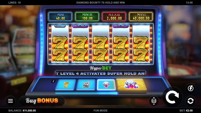Diamond Bounty 7s Hold & Win slot screen 1