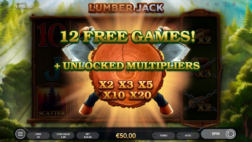 Lumber Jack slot screen 4