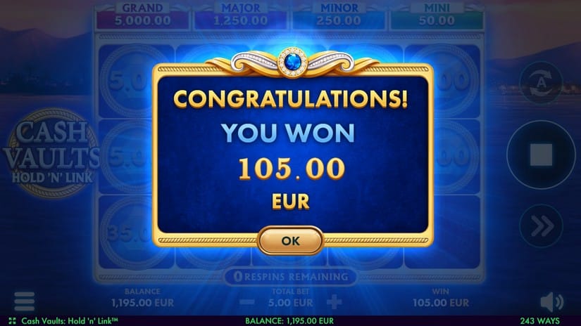 Cash Vault slot screen 5