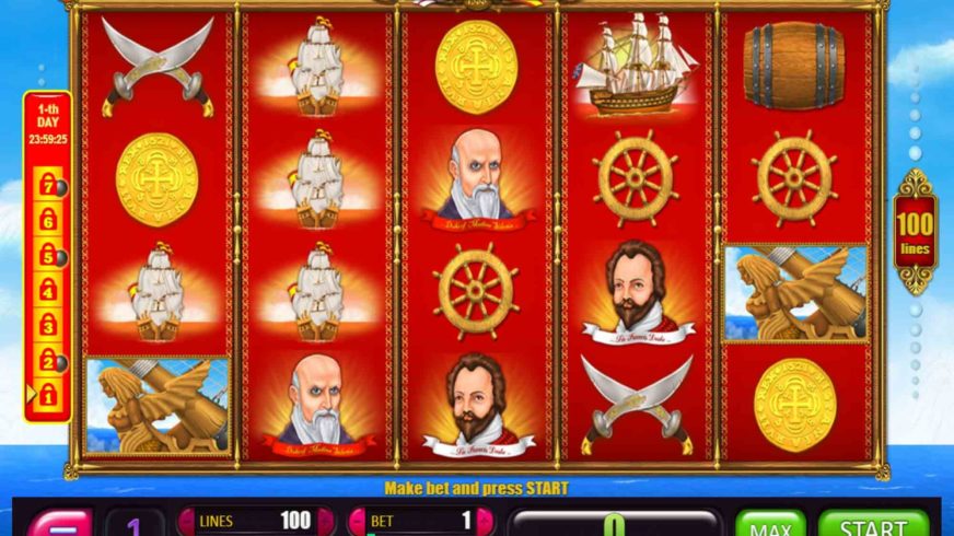 7 Days The Spanish Armada slot screen 1