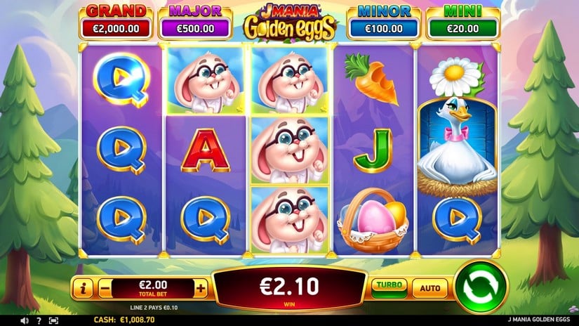 J Mania Golden Eggs slot screen 2