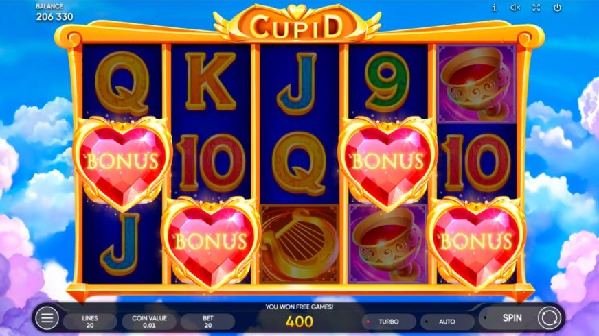 Cupid slot screen 4