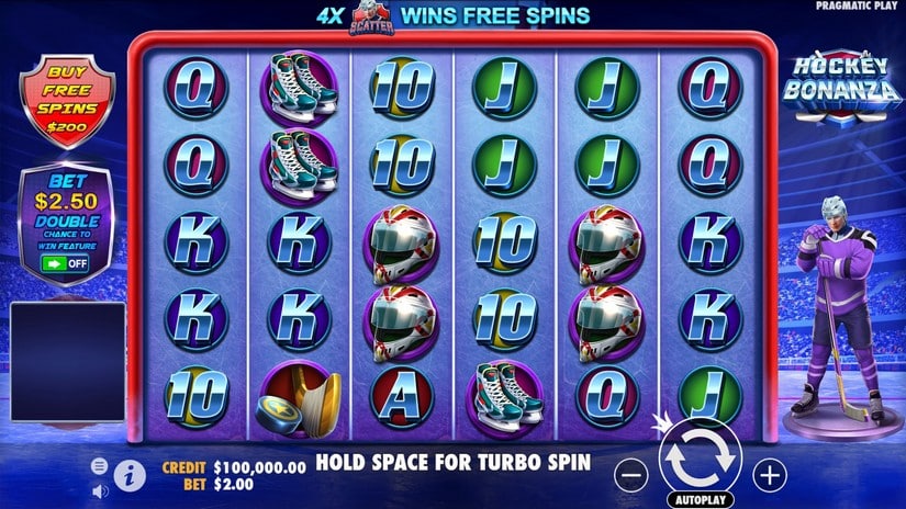 Hockey Bonanza slot screen 1