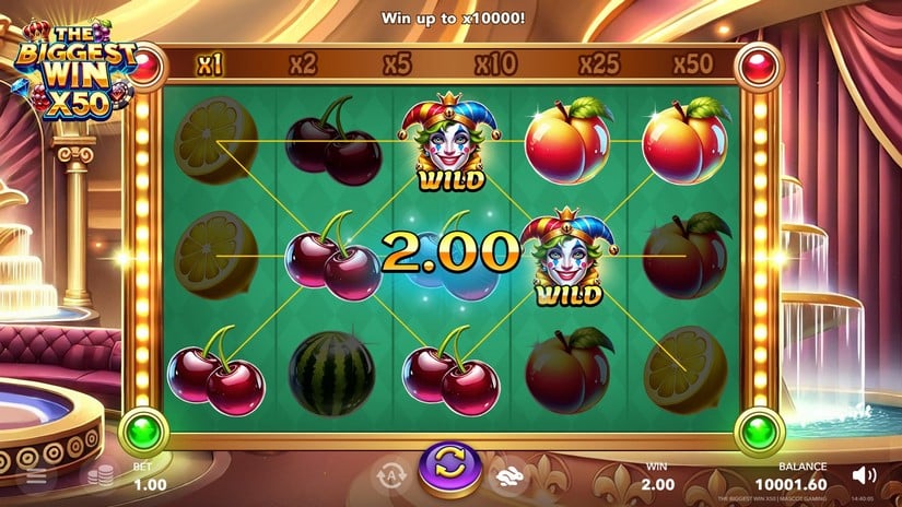 The Biggest Win x50 slot screen 2