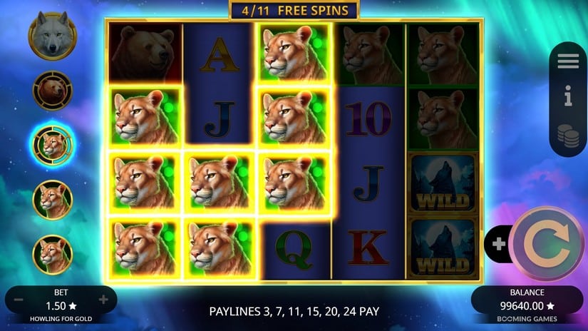 Howling For Gold slot screen 6