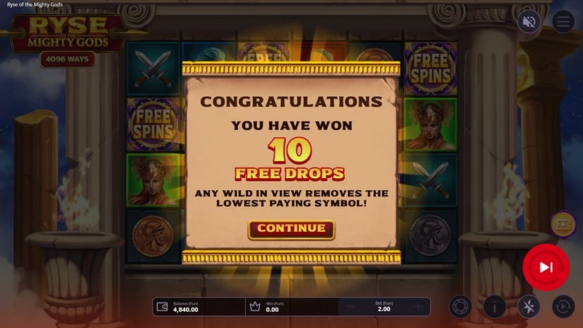 Ryse of the Mighty slot screen 3