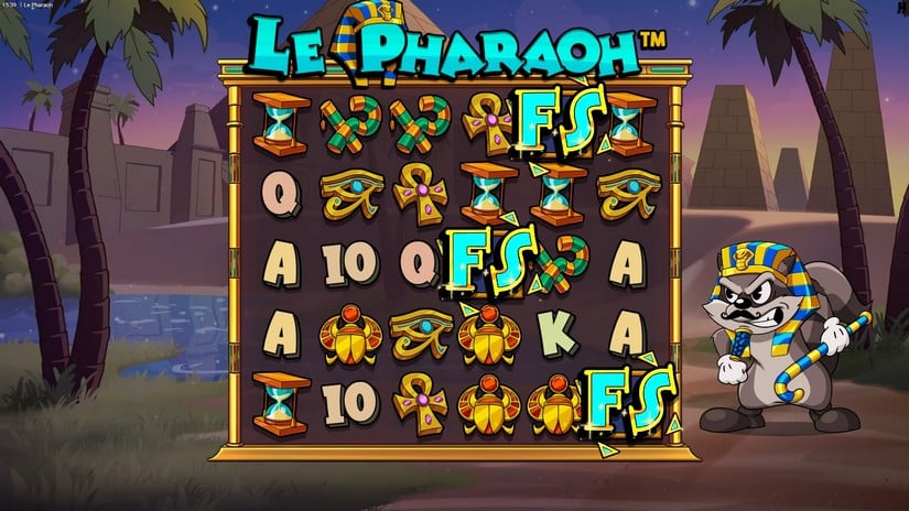 Le Pharaoh slot screen 2