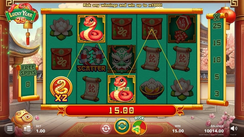 Lucky Year 25 slot screen 2