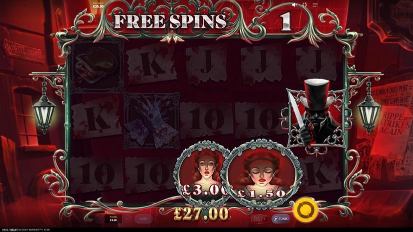 Bloody Murder slot screen 5