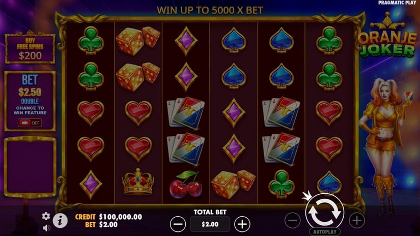 Oranje Joker slot screen 1