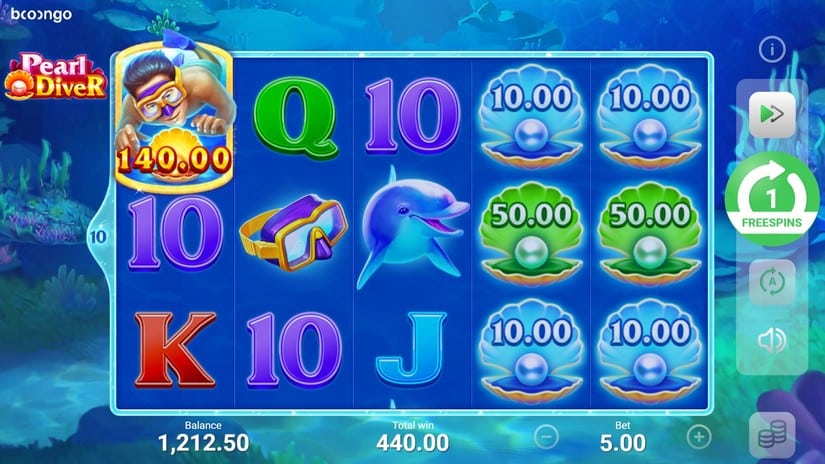 Pearl Diver slot screen 9
