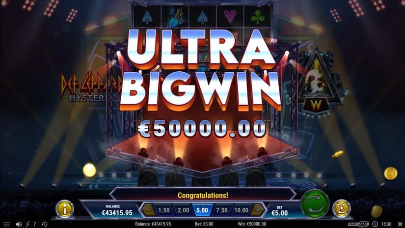 Def Leppard Hysteria slot screen 6