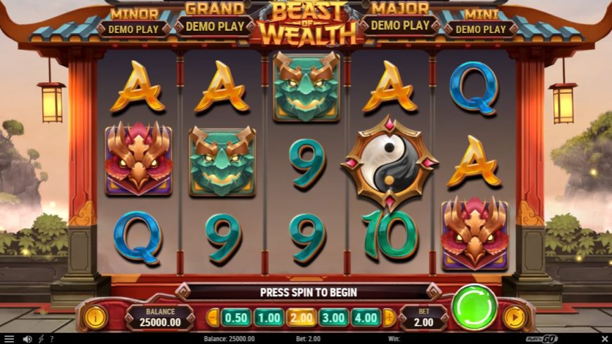 Beast of Wealth slot screen 1