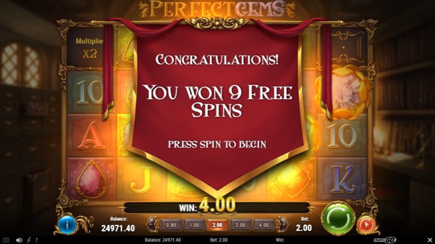 Perfect Gems slot screen 5