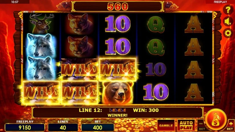 Buffalo Thunderstacks slot screen 3