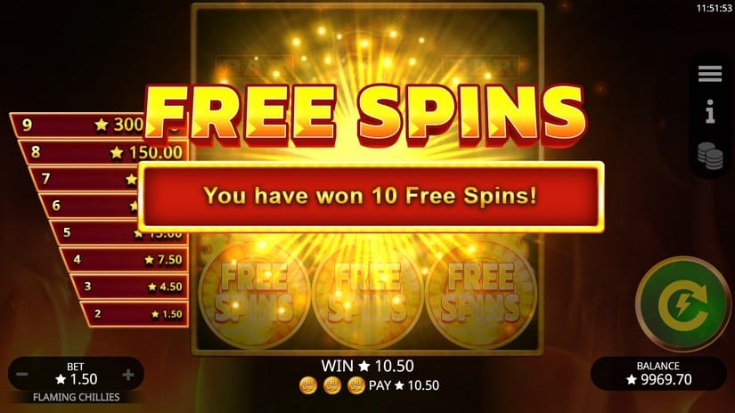 Flaming Chilies slot screen 6