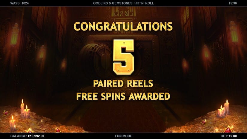 Goblins & Gemstones: Hit ‘n’ Roll slot screen 3