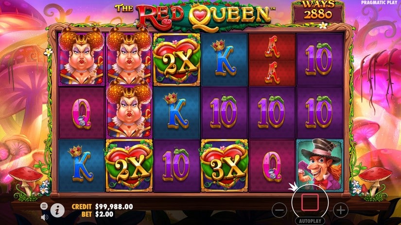 The Red Queen slot screen 5