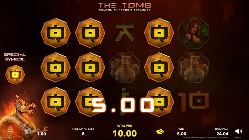 The Tomb slot screen 4