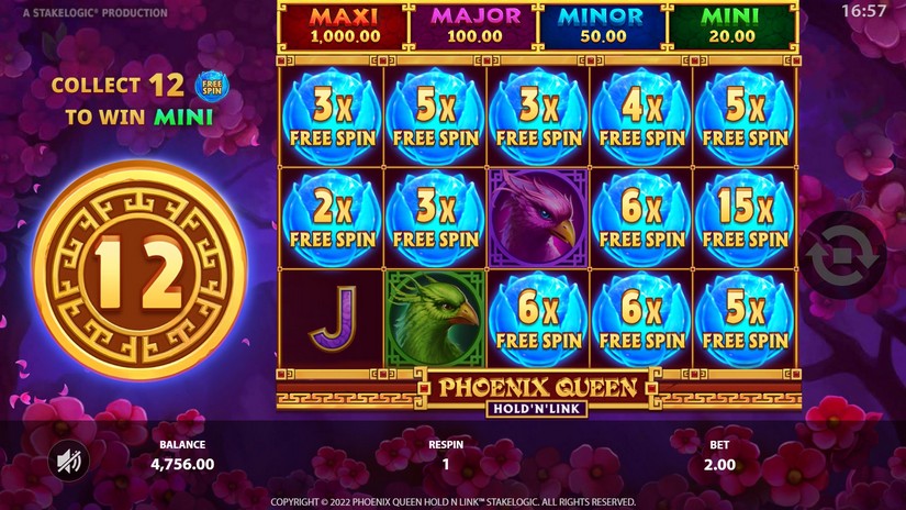 Phoenix Queen slot screen 4
