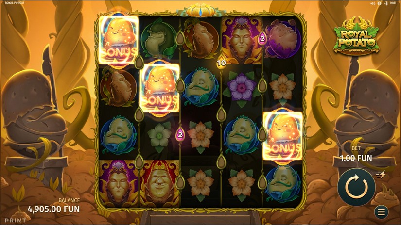 Royal Potato slot screen 3