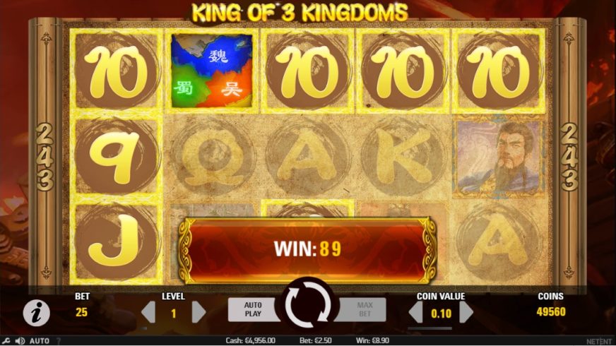 King of 3 Kingdoms slot screen 2