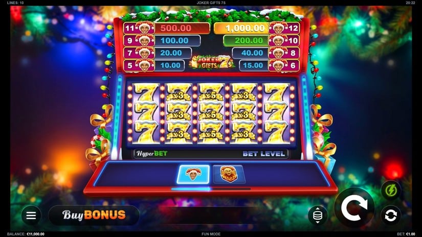 Joker Gifts 7s slot screen 1