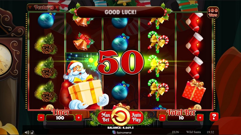 Wild Santa slot screen 2