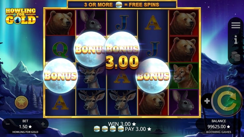 Howling For Gold slot screen 2
