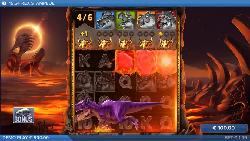 Rex Stampede slot screen 4