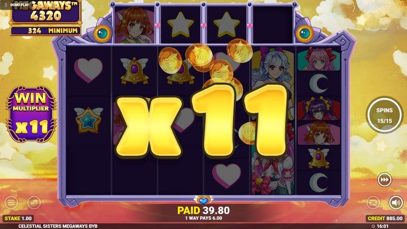 Celestial Sisters Megaways slot screen 6