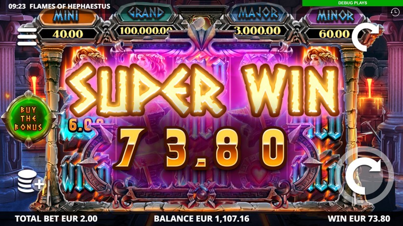 Flames of Hephaestus slot screen 4