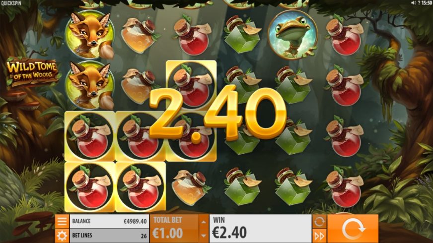 Wild Tome of the Woods slot screen 2
