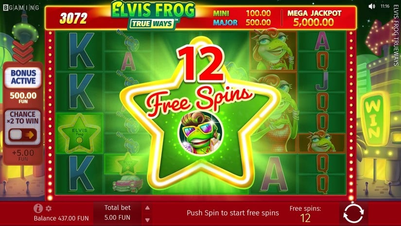 Elvis Frog TRUEWAYS slot screen 4