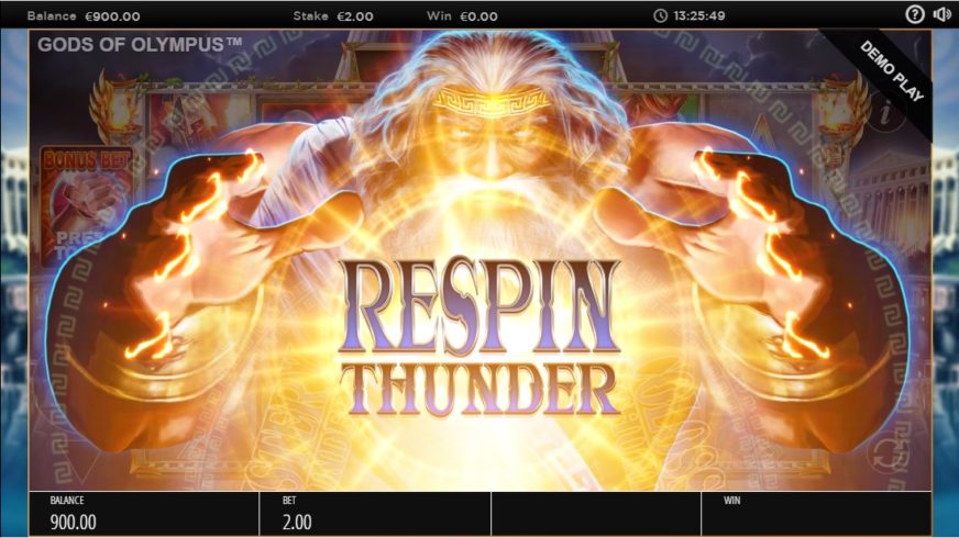 Gods of Olympus Megaways slot screen 2