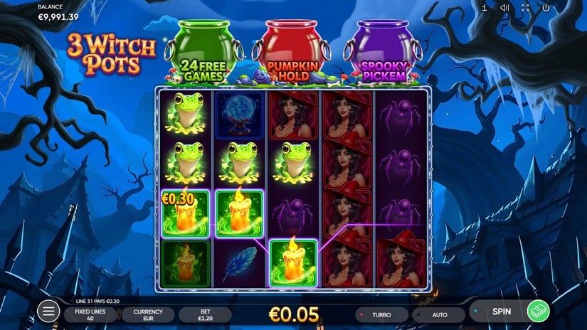 3 Witch Pots slot screen 2