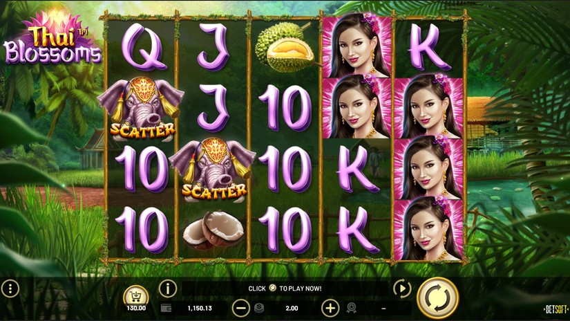 Thai Blossoms slot screen 2
