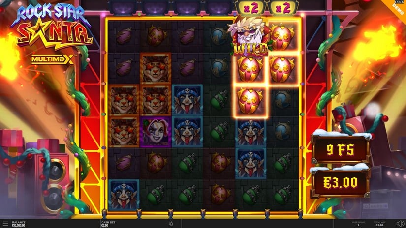 Rock Star Santa MultiMax slot screen 4