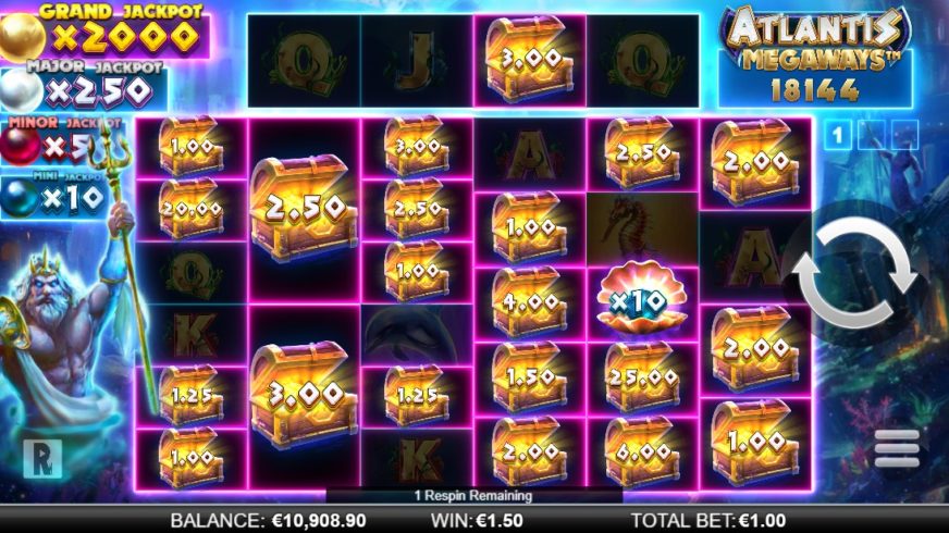 Atlantis Megaways slot screen 4