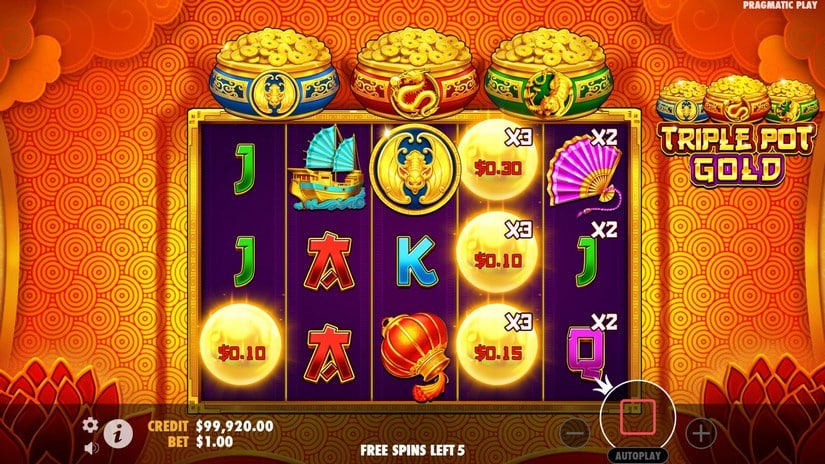 Triple Pot Gold slot screen 3